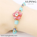 74587 Xuping nuevo diseñado encanto pulsera de oro de las mujeres